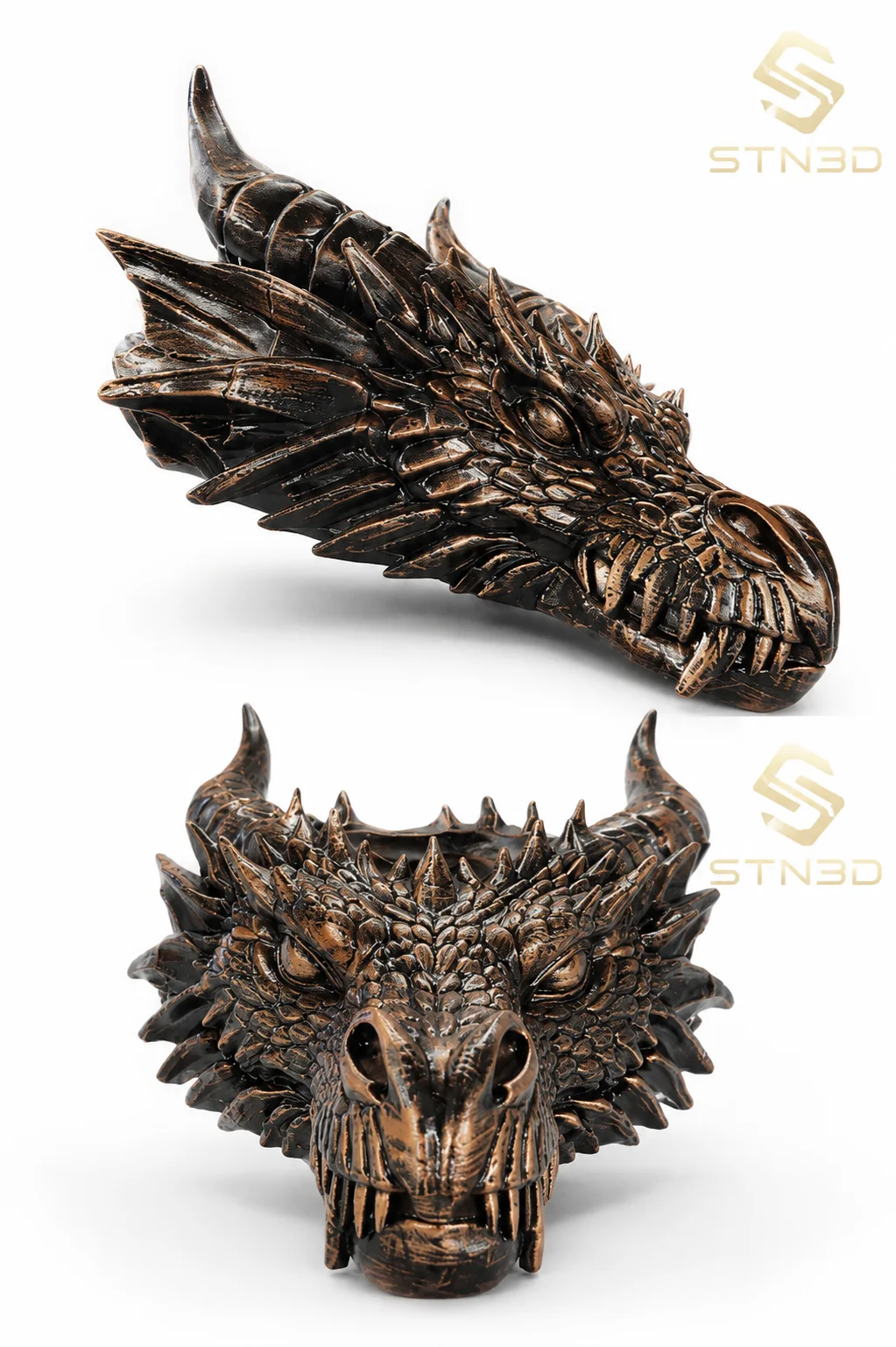 Dragon mural sculpté